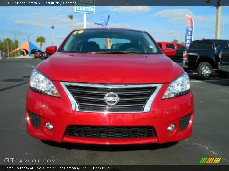 Red Brick / Charcoal 2014 Nissan Sentra S