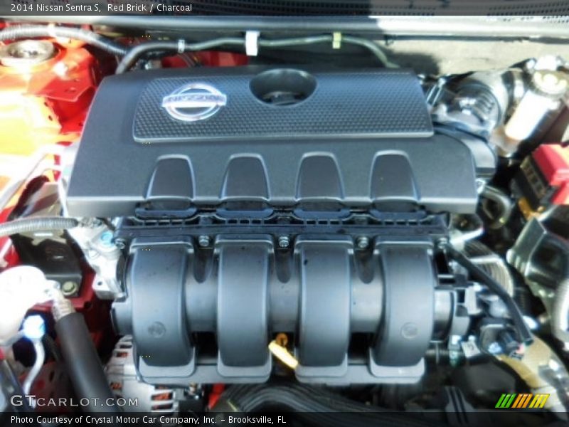 Red Brick / Charcoal 2014 Nissan Sentra S