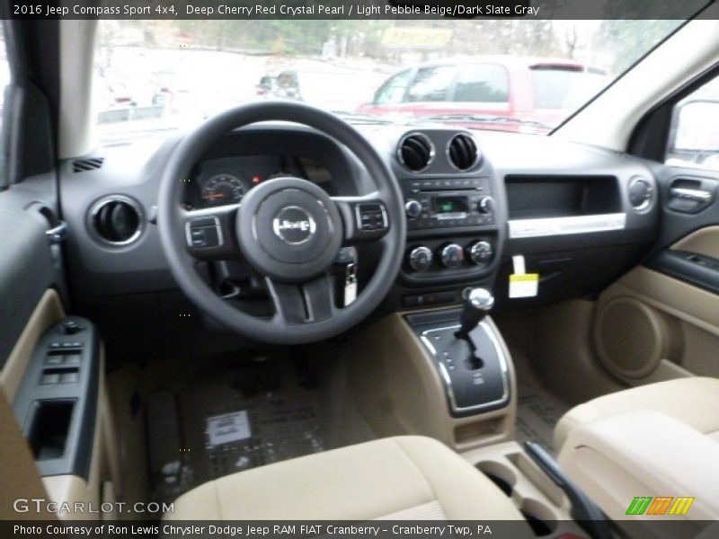 Deep Cherry Red Crystal Pearl / Light Pebble Beige/Dark Slate Gray 2016 Jeep Compass Sport 4x4