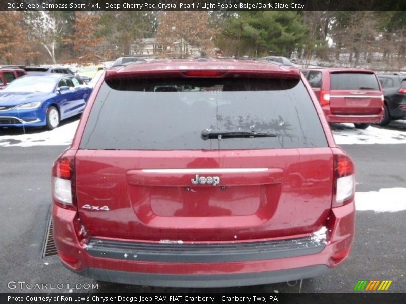 Deep Cherry Red Crystal Pearl / Light Pebble Beige/Dark Slate Gray 2016 Jeep Compass Sport 4x4