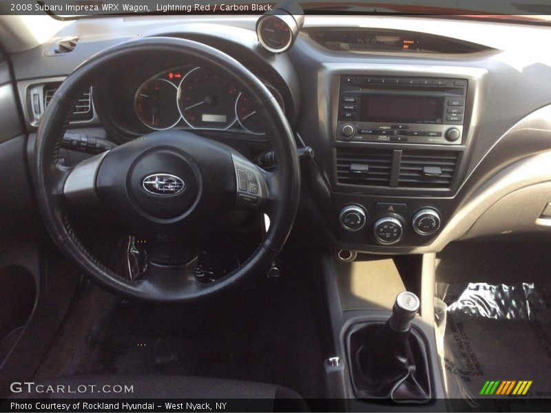Lightning Red / Carbon Black 2008 Subaru Impreza WRX Wagon