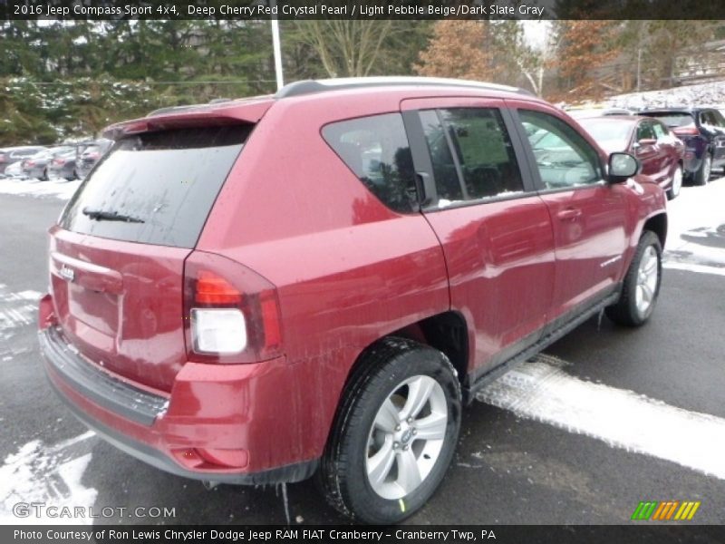 Deep Cherry Red Crystal Pearl / Light Pebble Beige/Dark Slate Gray 2016 Jeep Compass Sport 4x4