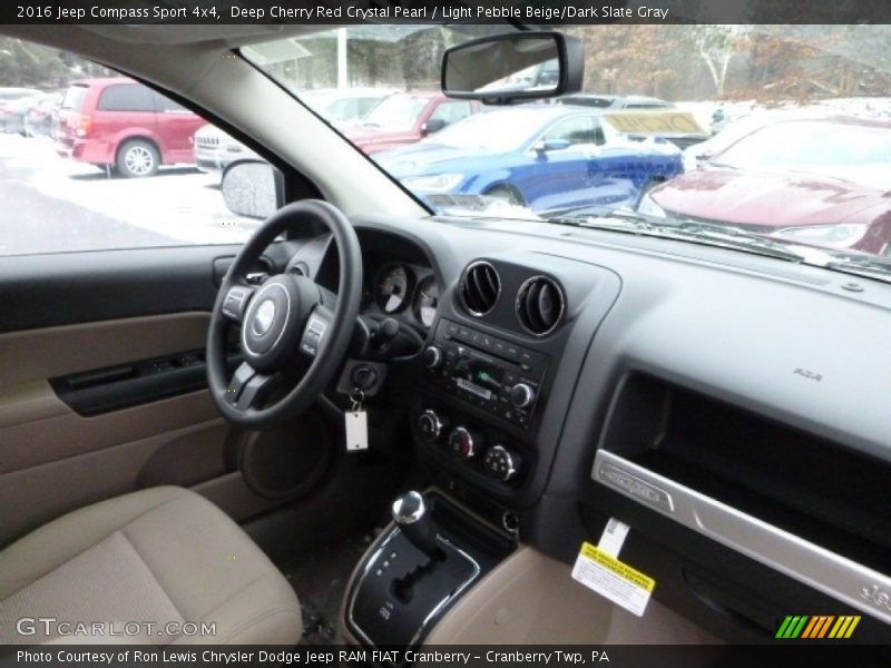 Deep Cherry Red Crystal Pearl / Light Pebble Beige/Dark Slate Gray 2016 Jeep Compass Sport 4x4