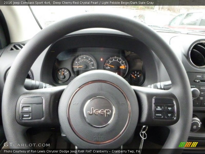 Deep Cherry Red Crystal Pearl / Light Pebble Beige/Dark Slate Gray 2016 Jeep Compass Sport 4x4