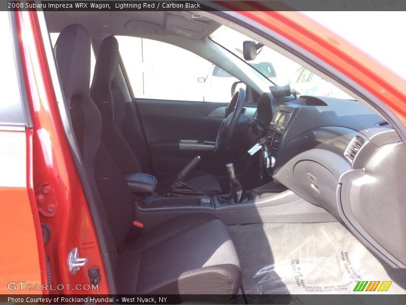 Lightning Red / Carbon Black 2008 Subaru Impreza WRX Wagon