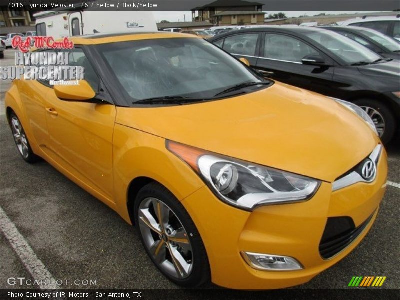 26.2 Yellow / Black/Yellow 2016 Hyundai Veloster