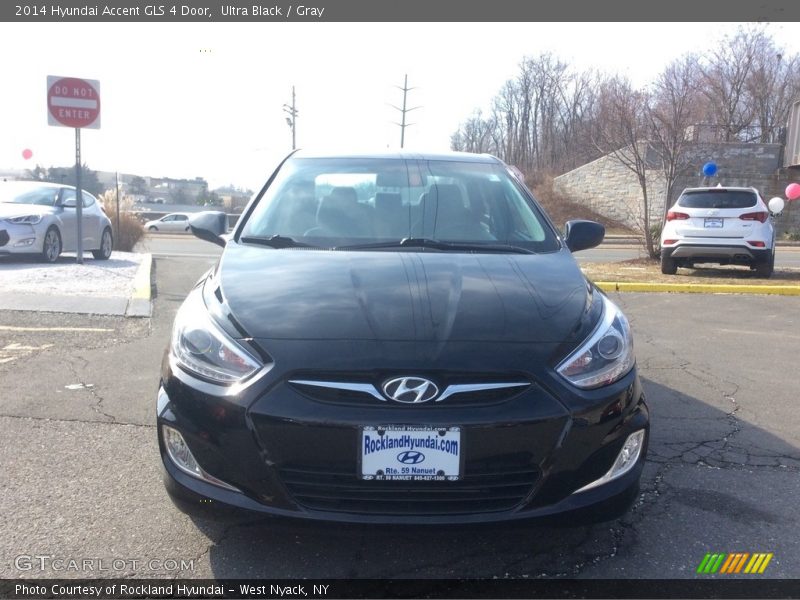 Ultra Black / Gray 2014 Hyundai Accent GLS 4 Door