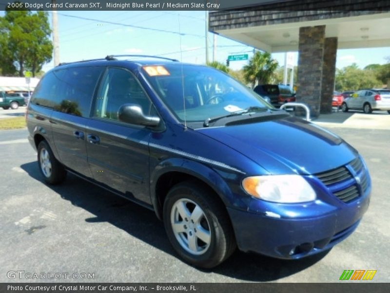 Midnight Blue Pearl / Medium Slate Gray 2006 Dodge Grand Caravan SXT
