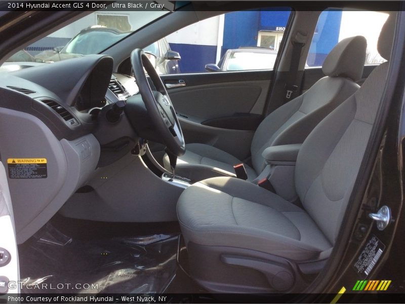 Ultra Black / Gray 2014 Hyundai Accent GLS 4 Door