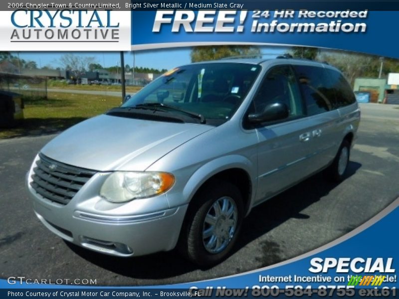 Bright Silver Metallic / Medium Slate Gray 2006 Chrysler Town & Country Limited