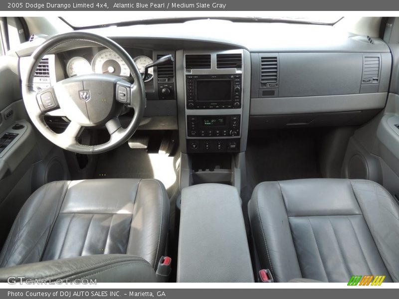 Atlantic Blue Pearl / Medium Slate Gray 2005 Dodge Durango Limited 4x4