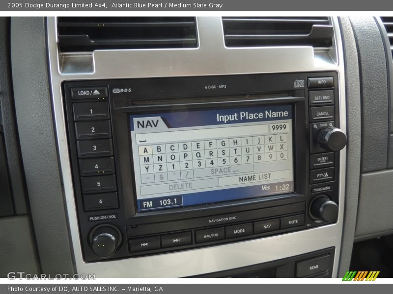Atlantic Blue Pearl / Medium Slate Gray 2005 Dodge Durango Limited 4x4