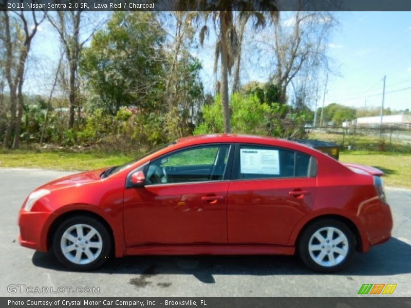 Lava Red / Charcoal 2011 Nissan Sentra 2.0 SR