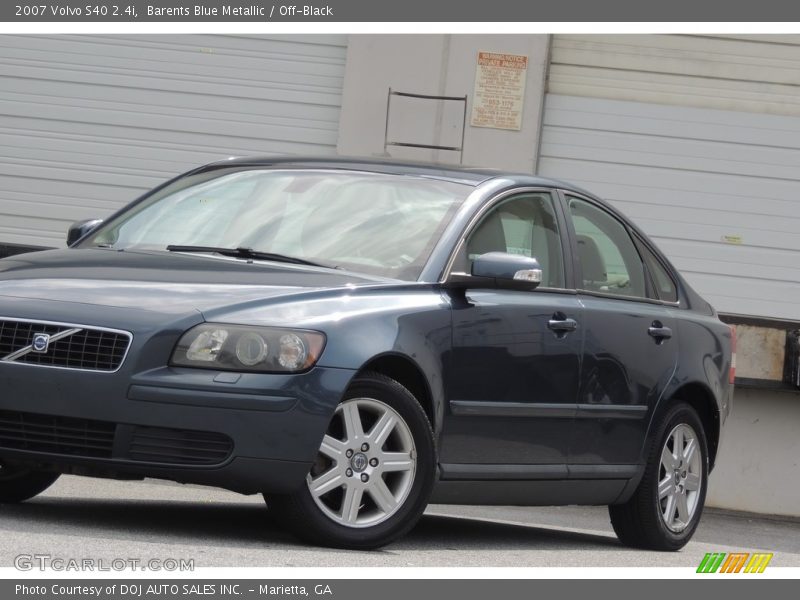 Barents Blue Metallic / Off-Black 2007 Volvo S40 2.4i