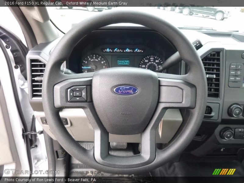 Oxford White / Medium Earth Gray 2016 Ford F150 XL Regular Cab