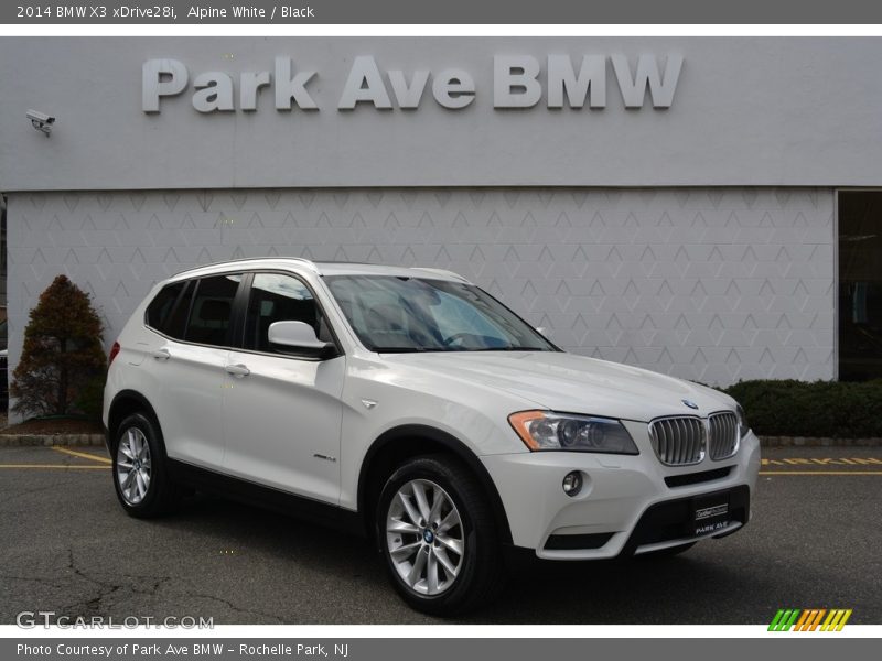 Alpine White / Black 2014 BMW X3 xDrive28i