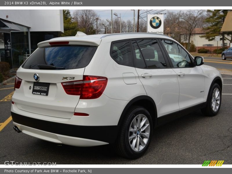 Alpine White / Black 2014 BMW X3 xDrive28i