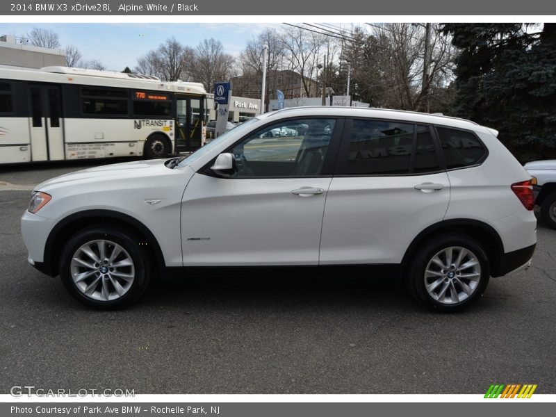 Alpine White / Black 2014 BMW X3 xDrive28i