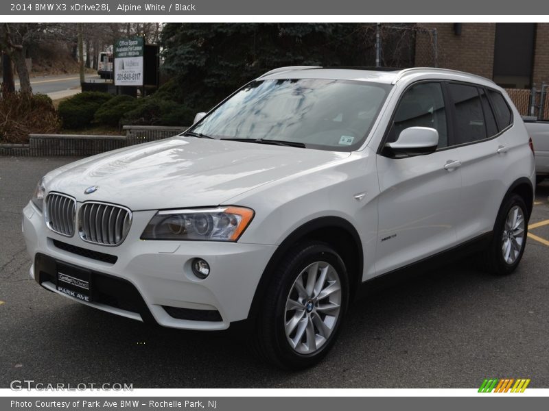 Alpine White / Black 2014 BMW X3 xDrive28i