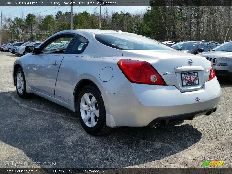 Radiant Silver Metallic / Charcoal 2009 Nissan Altima 2.5 S Coupe