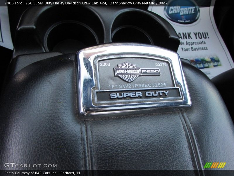 Dark Shadow Gray Metallic / Black 2006 Ford F250 Super Duty Harley Davidson Crew Cab 4x4