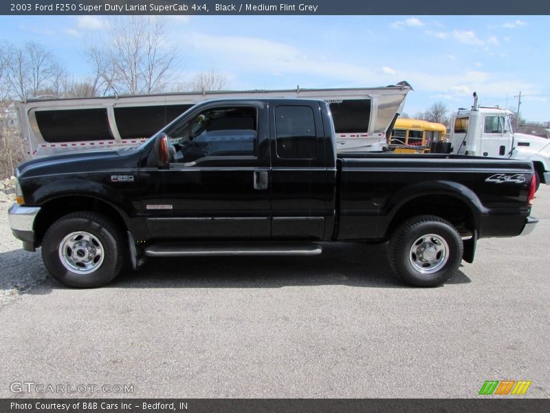 Black / Medium Flint Grey 2003 Ford F250 Super Duty Lariat SuperCab 4x4