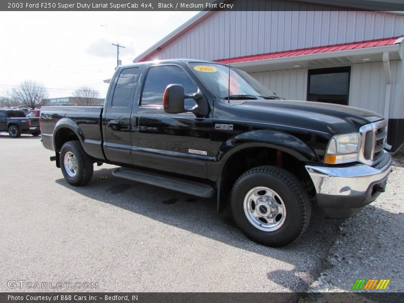 Black / Medium Flint Grey 2003 Ford F250 Super Duty Lariat SuperCab 4x4