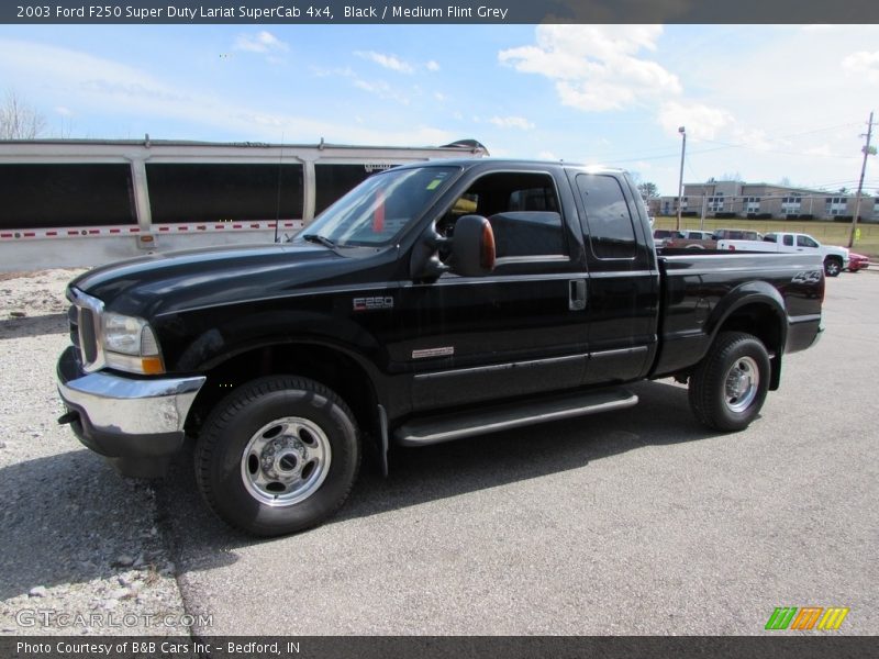Black / Medium Flint Grey 2003 Ford F250 Super Duty Lariat SuperCab 4x4