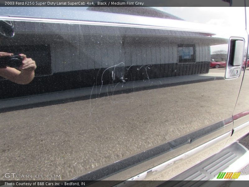 Black / Medium Flint Grey 2003 Ford F250 Super Duty Lariat SuperCab 4x4