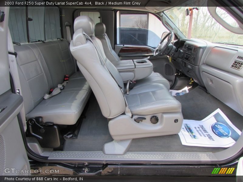 Black / Medium Flint Grey 2003 Ford F250 Super Duty Lariat SuperCab 4x4
