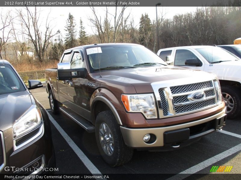 Golden Bronze Metallic / Pale Adobe 2012 Ford F150 Lariat SuperCrew 4x4