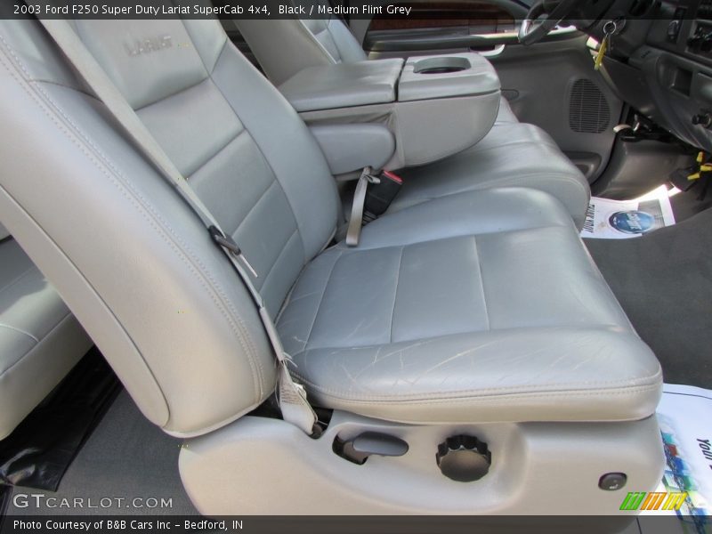 Black / Medium Flint Grey 2003 Ford F250 Super Duty Lariat SuperCab 4x4