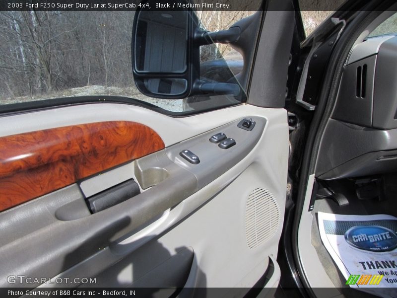 Black / Medium Flint Grey 2003 Ford F250 Super Duty Lariat SuperCab 4x4