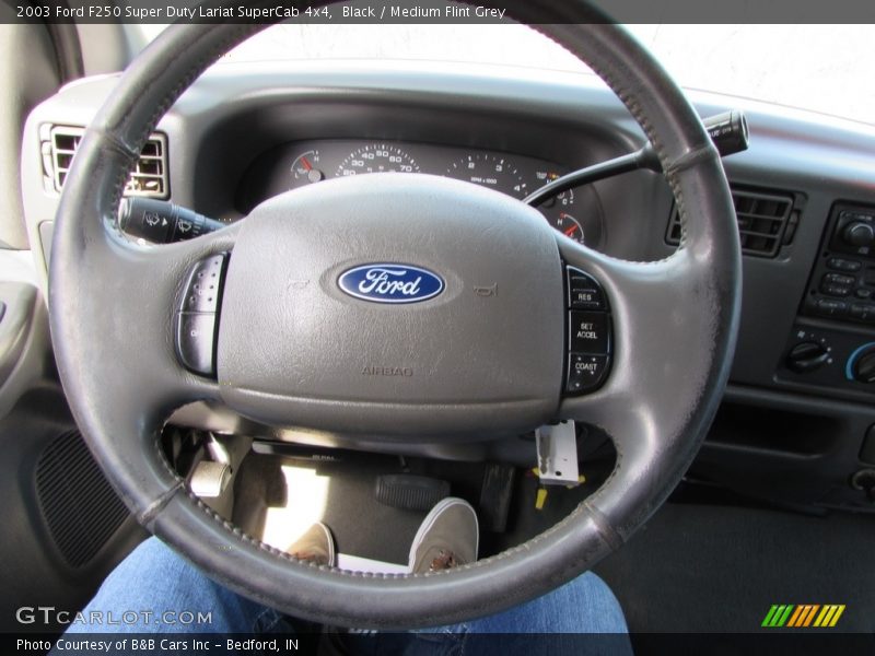 Black / Medium Flint Grey 2003 Ford F250 Super Duty Lariat SuperCab 4x4