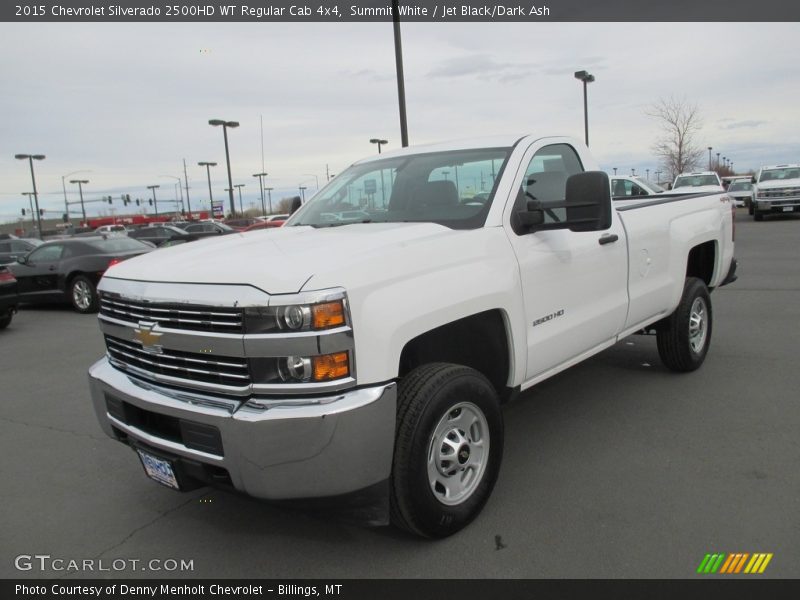 Summit White / Jet Black/Dark Ash 2015 Chevrolet Silverado 2500HD WT Regular Cab 4x4
