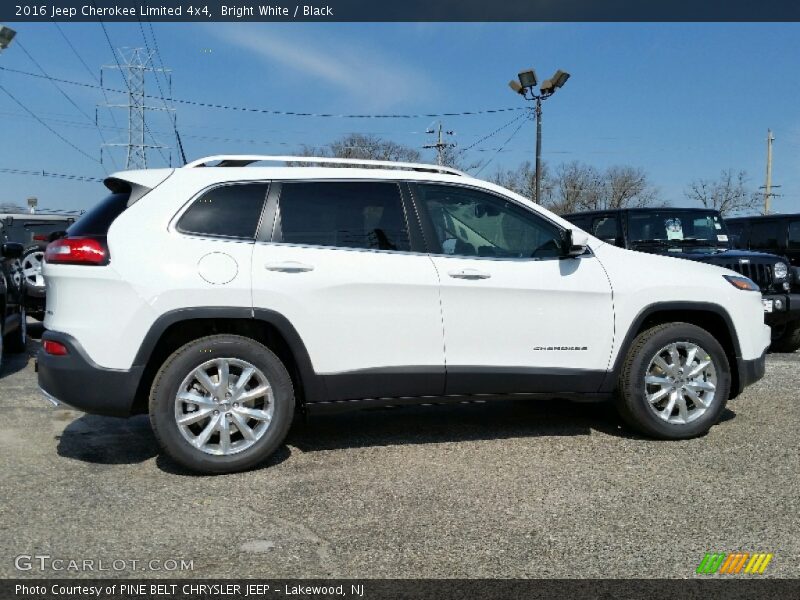 Bright White / Black 2016 Jeep Cherokee Limited 4x4