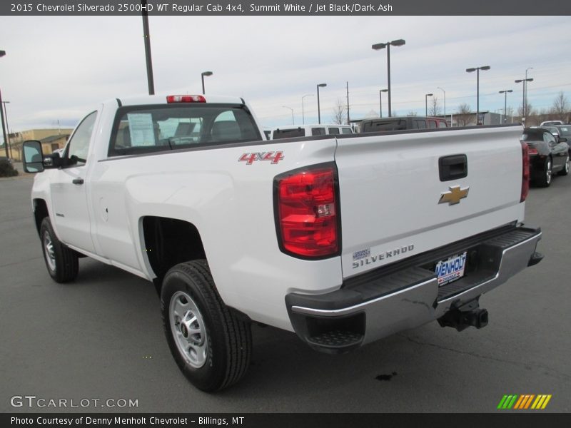 Summit White / Jet Black/Dark Ash 2015 Chevrolet Silverado 2500HD WT Regular Cab 4x4