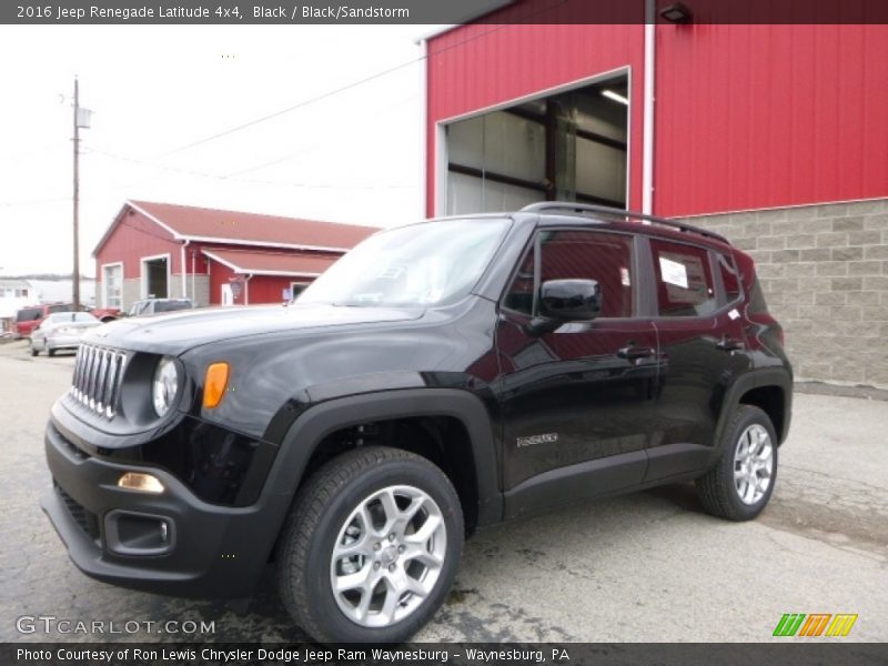 Black / Black/Sandstorm 2016 Jeep Renegade Latitude 4x4