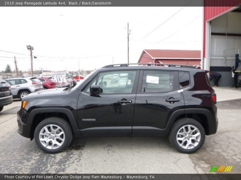 Black / Black/Sandstorm 2016 Jeep Renegade Latitude 4x4