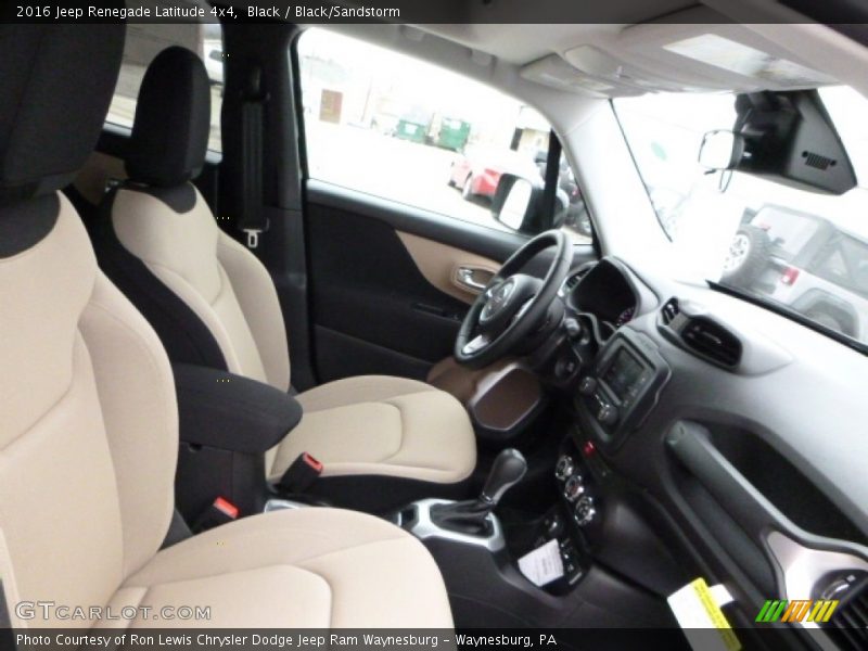 Black / Black/Sandstorm 2016 Jeep Renegade Latitude 4x4