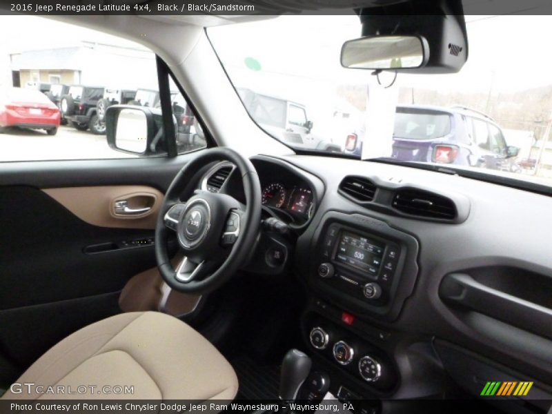 Black / Black/Sandstorm 2016 Jeep Renegade Latitude 4x4