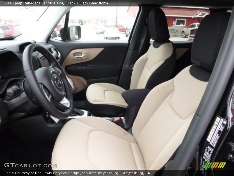 Black / Black/Sandstorm 2016 Jeep Renegade Latitude 4x4