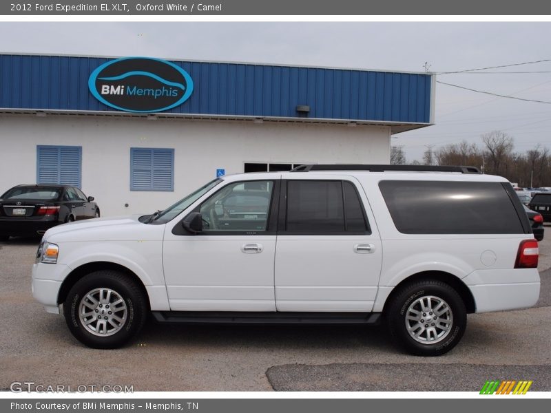 Oxford White / Camel 2012 Ford Expedition EL XLT