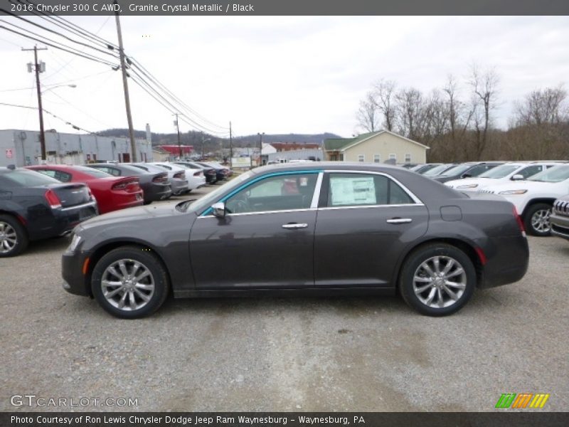Granite Crystal Metallic / Black 2016 Chrysler 300 C AWD