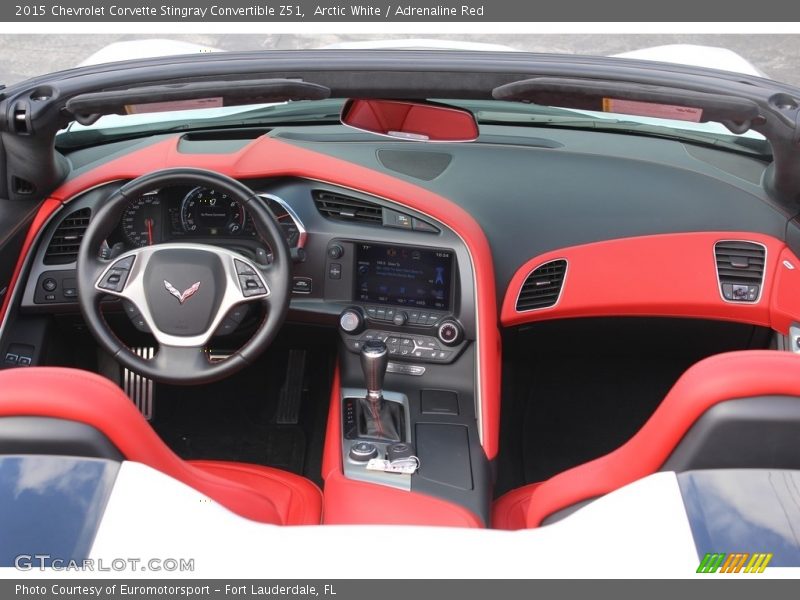 Arctic White / Adrenaline Red 2015 Chevrolet Corvette Stingray Convertible Z51
