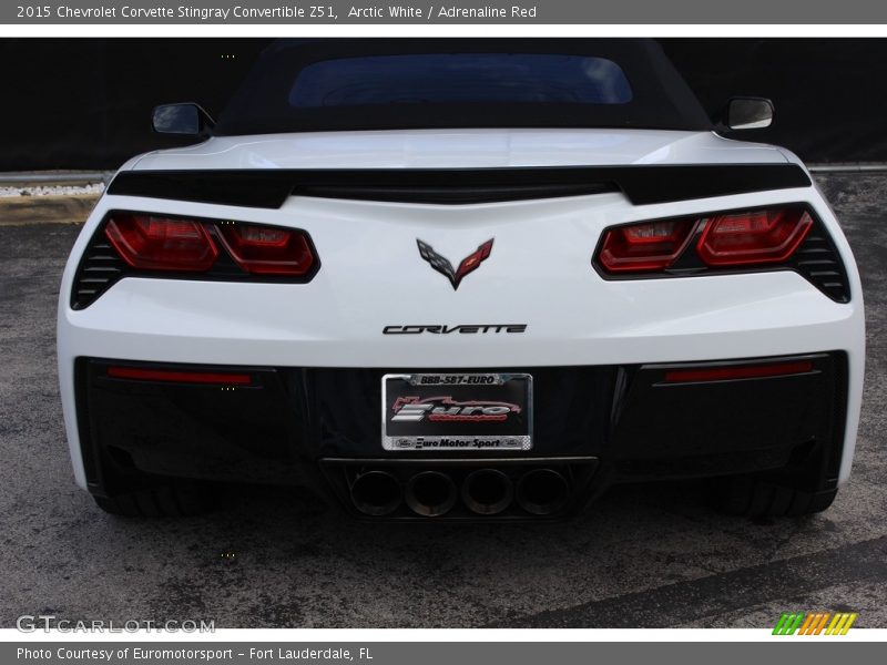 Arctic White / Adrenaline Red 2015 Chevrolet Corvette Stingray Convertible Z51