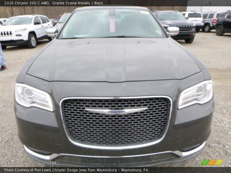 Granite Crystal Metallic / Black 2016 Chrysler 300 C AWD