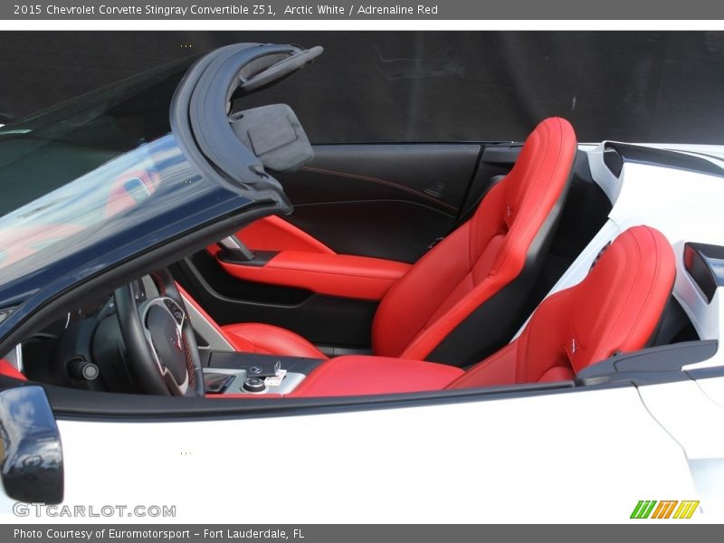 Arctic White / Adrenaline Red 2015 Chevrolet Corvette Stingray Convertible Z51