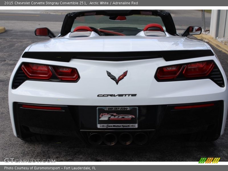 Arctic White / Adrenaline Red 2015 Chevrolet Corvette Stingray Convertible Z51