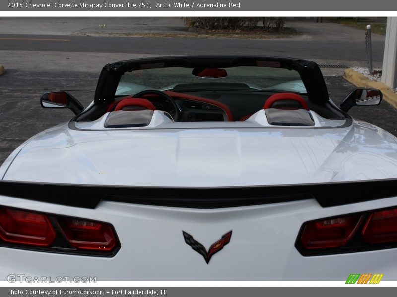 Arctic White / Adrenaline Red 2015 Chevrolet Corvette Stingray Convertible Z51